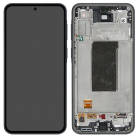 Samsung Galaxy A37 5G ekrāns (tumši pelēks) (ar rāmi) (oriģināls)