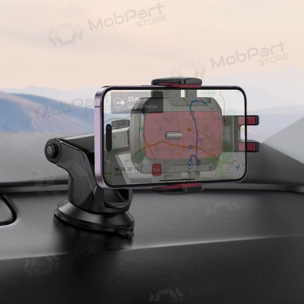 Tālruņa turētājs automobiļiem Hoco H65 (dashboard) melns