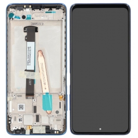 Xiaomi Poco X3 Pro ekrāns (zils) (ar rāmīti) (service pack) (oriģināls)