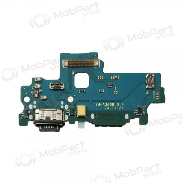 Lanksčioji šleife Samsung A366 A36 5G su įkrovimo kontaktu, mikrofonu oriģināls (service pack)