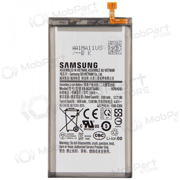 Samsung Galaxy S10 baterija, akumuliatorius (oriģināls) Samsung Galaxy S10 baterija, akumuliatorius (oriģināls)