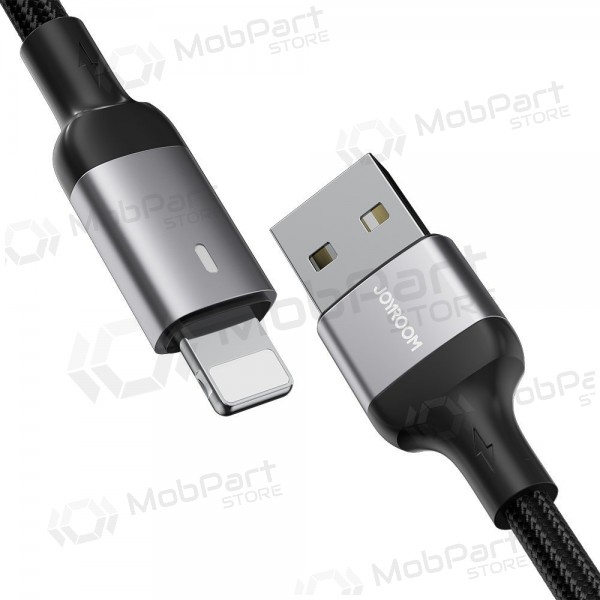 USB kabelis Joyroom S-UL012A10 USB to Lightning 2.4A 1.2m melns