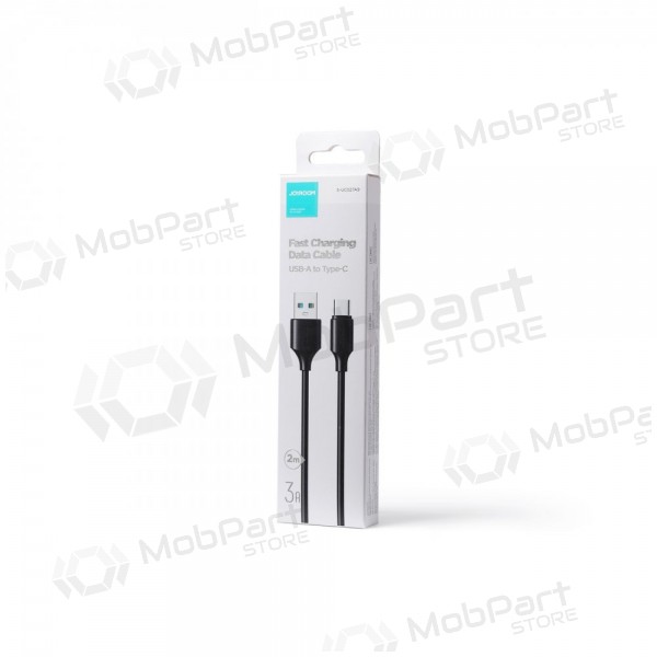 USB kabelis Joyroom S-UC027A9 USB to Type-C 3A 2.0m melns