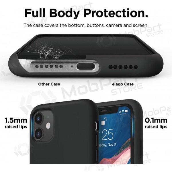 Xiaomi Redmi A7 Pro maciņš - Liquid Silicone 1.5mm melns
