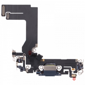 Apple iPhone 13 mini uzlādes ligzda un mikrofona šleife (melna)