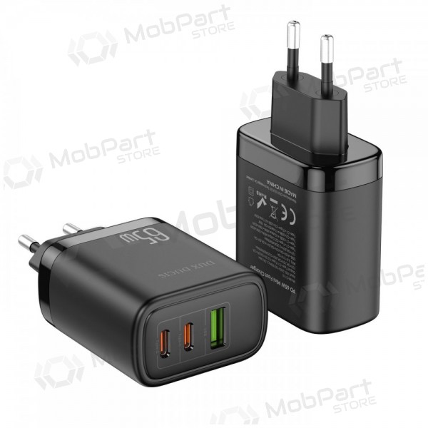 Lādētājs Dux Ducis C110 2xPD + Quick Charge 3.0 (melns)