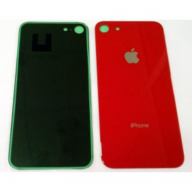 Apple iPhone 8 aizmugurējais baterijas vāciņš (sarkans) (bigger hole for camera)