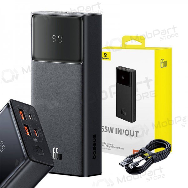 Ārējā baterija Power Bank Baseus StarLord 65W 20000mAh melna P10022906113-00
