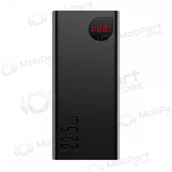 Ārējā baterija Power Bank Baseus Adaman 22.5W 20000mAh + Type-C 0.3m melna PPAD070101