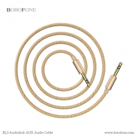 Audio adapteris 3,5mm į 3,5mm Borofone BL3 (zelta)