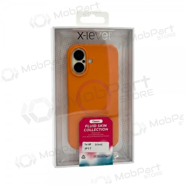 Samsung Galaxy S26 Ultra maciņš - X-Level Fluid Skin MagSafe (melns)