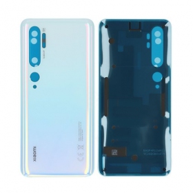 Xiaomi Mi Note 10 aizmugurējais baterijas vāciņš balts (Glacier White)
