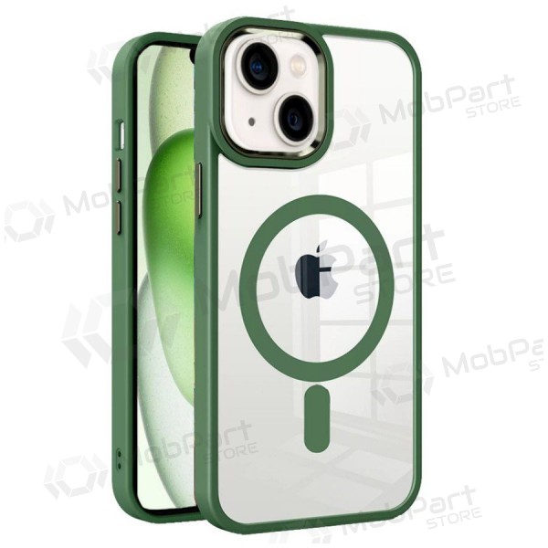 Apple iPhone 15 Pro vāciņš „Premium Mag Cover“ (zaļš) Apple iPhone 15 Pro vāciņš „Premium Mag Cover“ (zaļš)