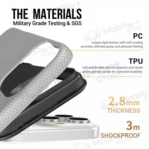 Maciņš / vāciņš Perfectionists Triangle Mag Case Apple iPhone 13/14 sudraba Maciņš / vāciņš Perfectionists Triangle Mag Case Apple iPhone 13/14 sudraba