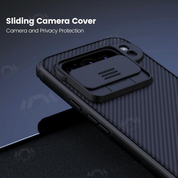 Google Pixel 7A vāciņš „Nillkin CamShield Pro“ (melns) Google Pixel 7A vāciņš „Nillkin CamShield Pro“ (melns)