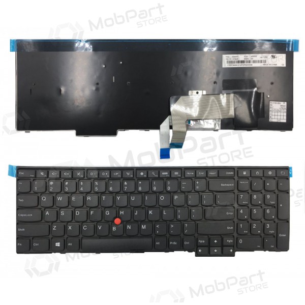 Lenovo: ThinkPad Edge P50S, L560, T540P, W550S, T550, T560 tastatūra