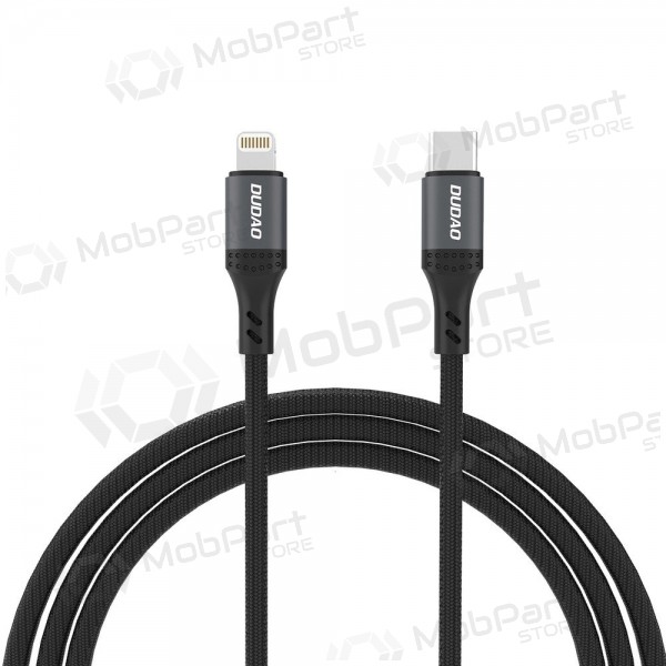 Lightning kabelis Dudao L3CL USB-C uz Lightning 1.2 m 30 W melns