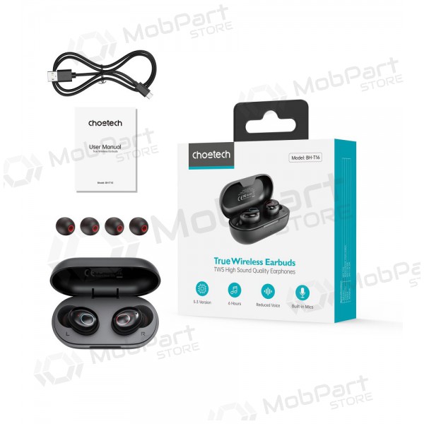 Bezvadu austiņas Choetech BH-T16 Hi-Fi Bean TWS Bezvadu austiņas Choetech BH-T16 Hi-Fi Bean TWS