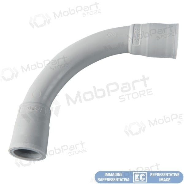 Kampinisarjungimas Elettrocanali EC74325 (D25, pelēks (RAL7035), behalogenis)