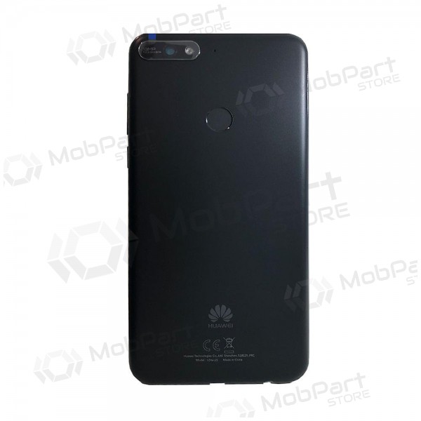 Huawei Y7 Prime 2018 aizmugurējais baterijas vāciņš (melns) (lietots grade B, oriģināls)
