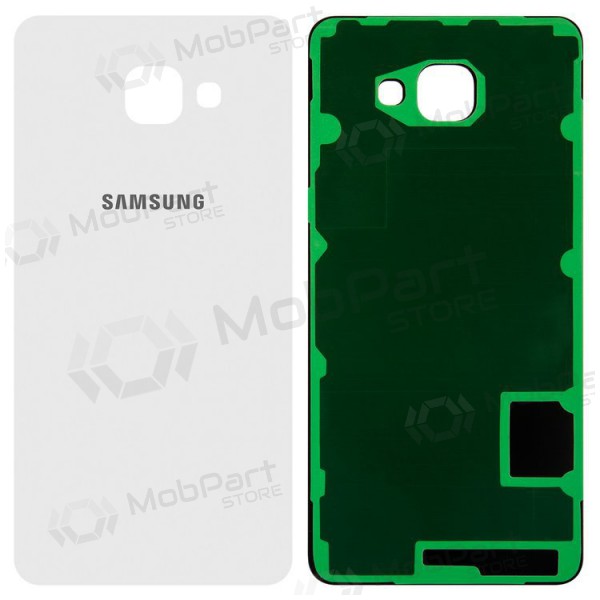 Samsung A710F Galaxy A7 (2016) aizmugurējais baterijas vāciņš (balts)