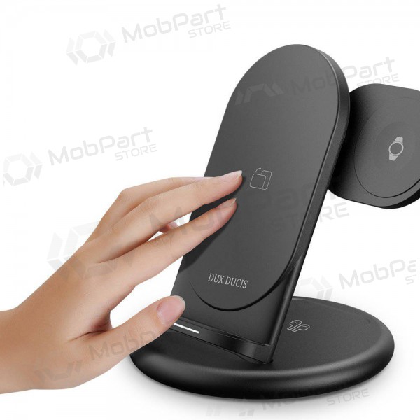 Lādētājs bezvadu Dux Ducis C7 3in1 Phone, Apple Watch, Airpods 15W (melns)