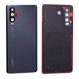 Huawei P30 aizmugurējais baterijas vāciņš (melns) (lietots grade C, oriģināls)