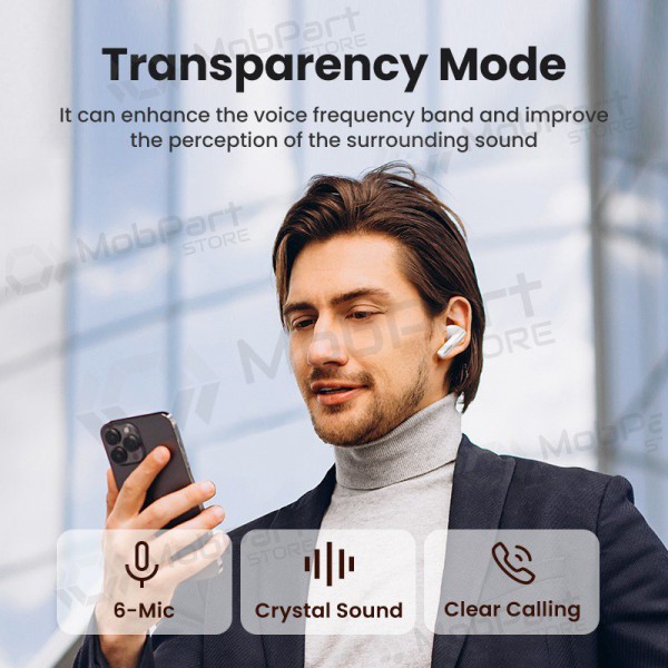 Bezvadu austiņas Ugreen WS200 HiTune T6 Active Noise-Cancelling Earbuds Bezvadu austiņas Ugreen WS200 HiTune T6 Active Noise-Cancelling Earbuds