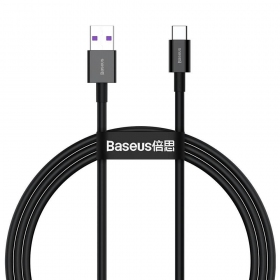 USB kabelis Baseus Superior Type-C 66W 1.0m (melns) CATYS-01