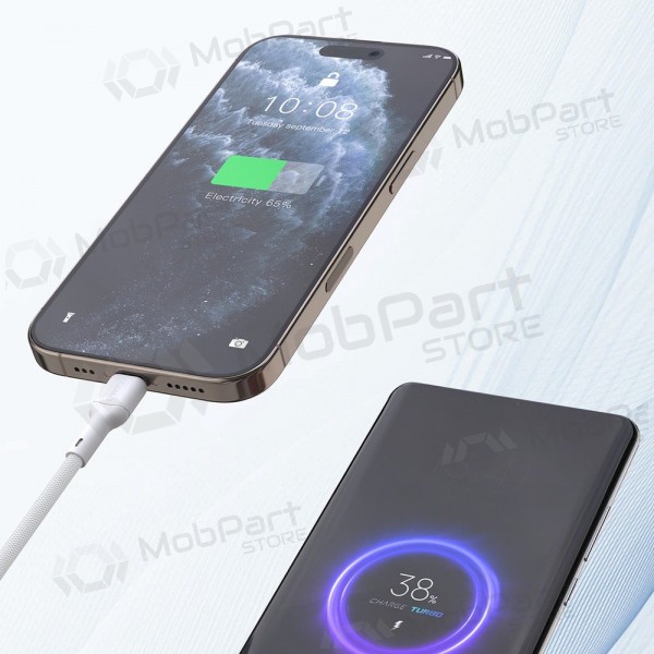 USB-C kabelis Dudao L9CMax USB-C uz USB-C 2 m 240 W melns