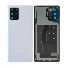 Samsung G770 Galaxy S10 Lite aizmugurējais baterijas vāciņš balts (Prism White) (lietots grade B, oriģināls)