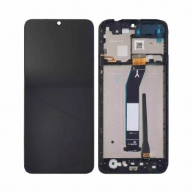Ekranas Xiaomi Redmi A3 su lietimui jautriu stikliuku un rėmeliu Black ORG