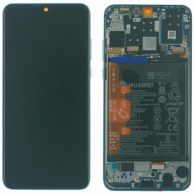 Huawei P30 Lite 48MP ekrāns (zils) (Peacock Blue) (ar rāmīti baterija) (service pack) (oriģināls)