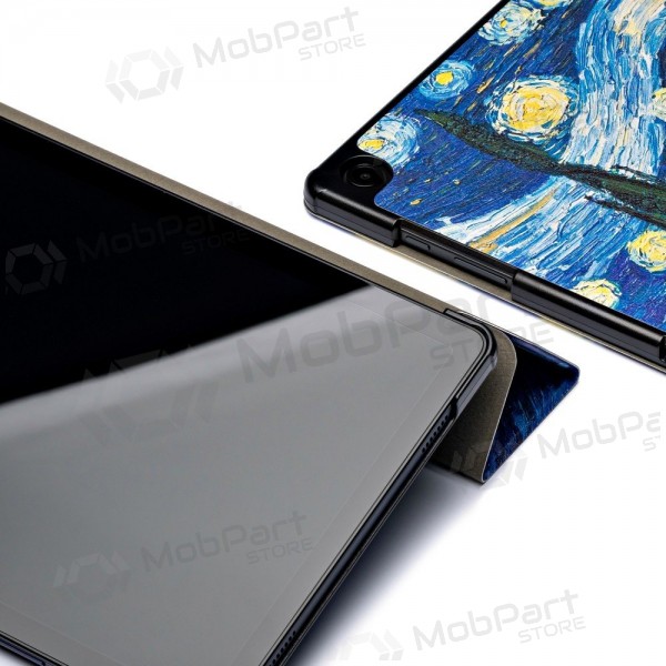Samsung Galaxy Tab A9+, Tab A11+ maciņš - Smart Leather (starry night)