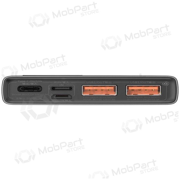 Ārējā baterija Power Bank Baseus Adaman 22.5W 10000mAh melna PPAD070001