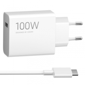 Tālruņa lādētājs Xiaomi Charging Combo BHR095VEU 100 W USB-A ar USB-C kabeli balts