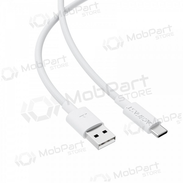 USB kabelis Acefast C18-04 USB-A to USB-C 1.2m balts