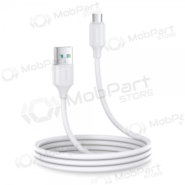 USB kabelis Joyroom S-UM018A9 USB to MicroUSB 2.4A 1.0m balts