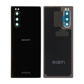 Sony J9210 Xperia 5 aizmugurējais baterijas vāciņš (melns) (lietots grade C, oriģināls)