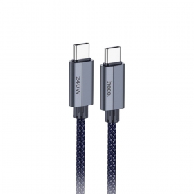 USB-C kabelis Hoco U134 USB-C uz USB-C 1.8 m 240 W melns