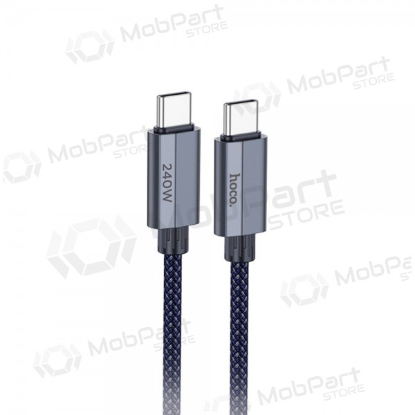 USB-C kabelis Hoco U134 USB-C uz USB-C 1.8 m 240 W melns