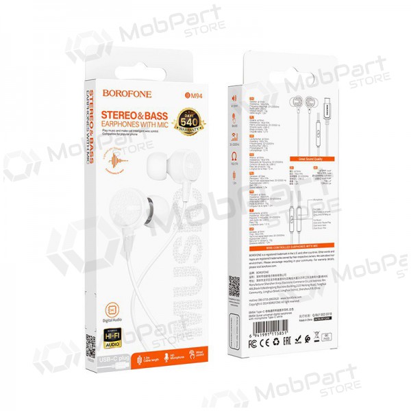 Austiņas Borofone BM94 USB-C Austiņas Borofone BM94 USB-C