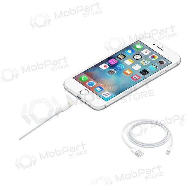 USB kabelis iPhone 7 MD818 Lightning HQ2, 1.0m (ar kasti)