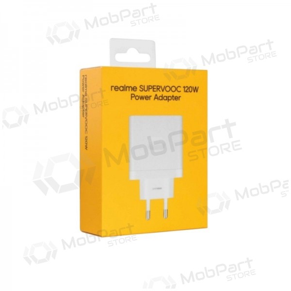 Tālruņa lādētājs Realme VCBBOAEH 120 W SuperVOOC USB-A balts