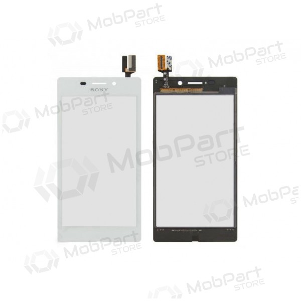 Sony D2403 Xperia M2 Aqua / D2406 Xperia M2 Aqua skārienjūtīgais ekrāns / panelis (balts)