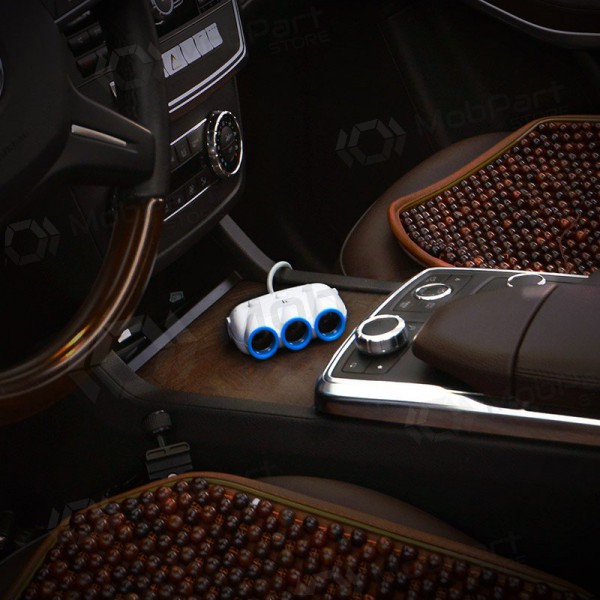 Auto lādētājs - šakotuvas Hoco C1 2xUSB 3xconnector (3.1A) Auto lādētājs - šakotuvas Hoco C1 2xUSB 3xconnector (3.1A)