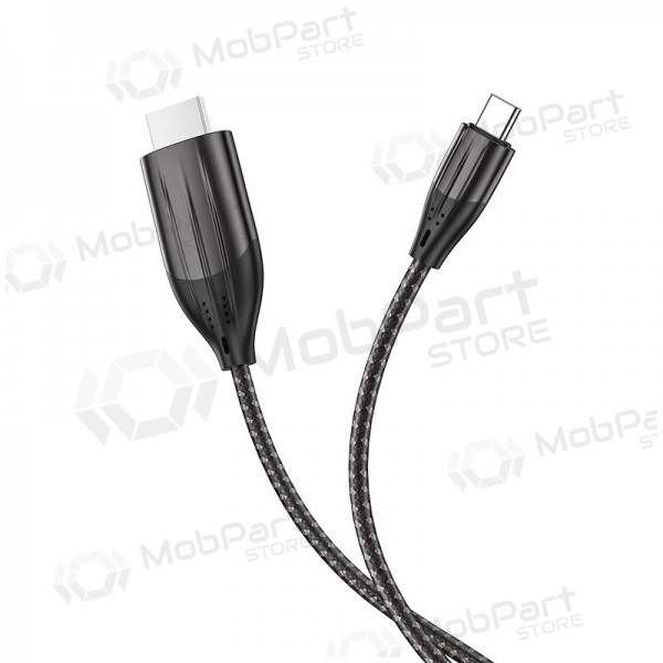 Kabelis Hoco UA16 Type-C to HDMI 2.0m pelēks