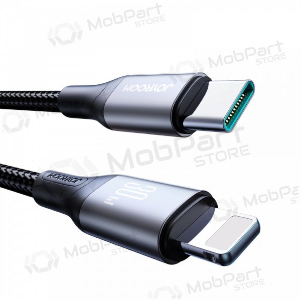 USB kabelis Joyroom S-A28 USB-C to Lightning 30W 2.0m melns
