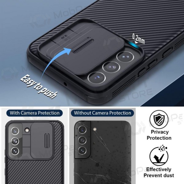 Samsung Galaxy S24 Plus vāciņš „Nillkin CamShield Pro“ (melns)