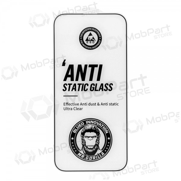 LCD apsauginis stikliukas 5D Mr. Monkey Glass (Strong HD) Apple iPhone 13 Pro Max melns